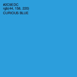 #2C9EDC - Curious Blue Color Image
