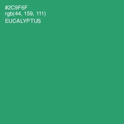 #2C9F6F - Eucalyptus Color Image