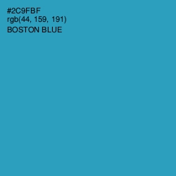 #2C9FBF - Boston Blue Color Image