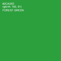 #2CA03D - Forest Green Color Image