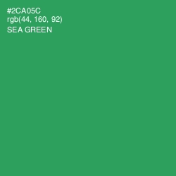 #2CA05C - Sea Green Color Image