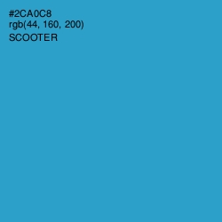 #2CA0C8 - Scooter Color Image