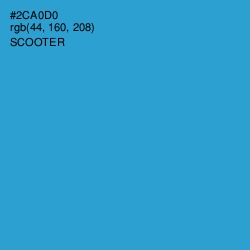 #2CA0D0 - Scooter Color Image