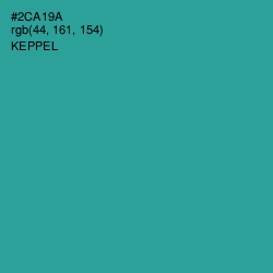 #2CA19A - Keppel Color Image