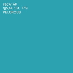 #2CA1AF - Pelorous Color Image