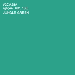 #2CA28A - Jungle Green Color Image