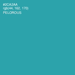 #2CA2AA - Pelorous Color Image
