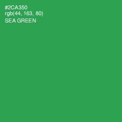 #2CA350 - Sea Green Color Image