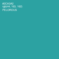 #2CA3A2 - Pelorous Color Image