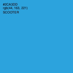 #2CA3DD - Scooter Color Image