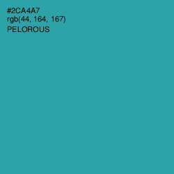 #2CA4A7 - Pelorous Color Image