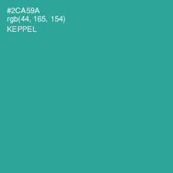 #2CA59A - Keppel Color Image