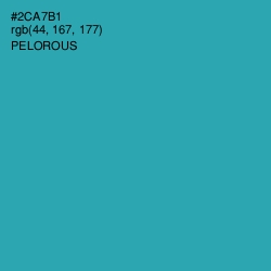 #2CA7B1 - Pelorous Color Image