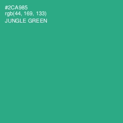 #2CA985 - Jungle Green Color Image