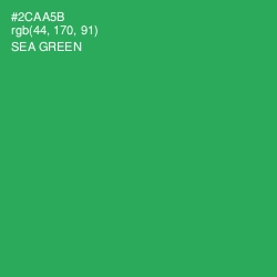 #2CAA5B - Sea Green Color Image