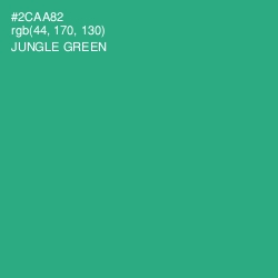 #2CAA82 - Jungle Green Color Image