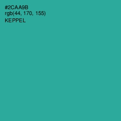 #2CAA9B - Keppel Color Image