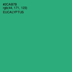 #2CAB7B - Eucalyptus Color Image