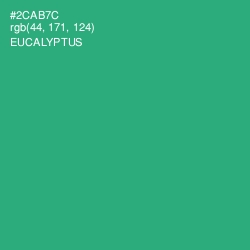 #2CAB7C - Eucalyptus Color Image