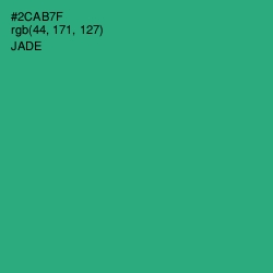 #2CAB7F - Jade Color Image