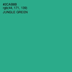 #2CAB8B - Jungle Green Color Image