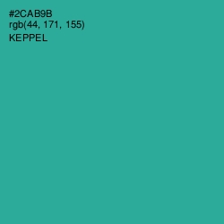 #2CAB9B - Keppel Color Image