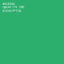 #2CAE6C - Eucalyptus Color Image