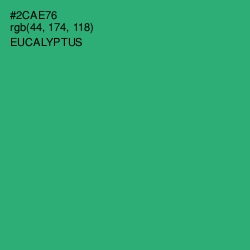 #2CAE76 - Eucalyptus Color Image