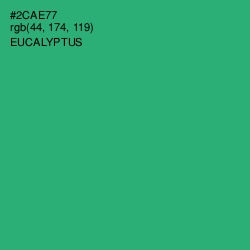 #2CAE77 - Eucalyptus Color Image