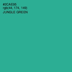 #2CAE95 - Jungle Green Color Image