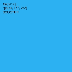 #2CB1F3 - Scooter Color Image