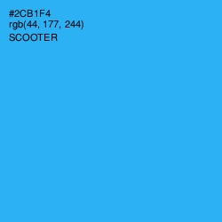 #2CB1F4 - Scooter Color Image