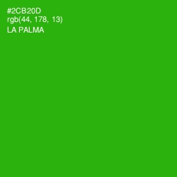 #2CB20D - La Palma Color Image