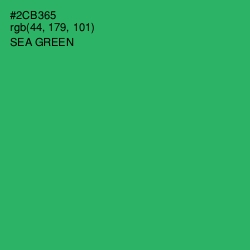 #2CB365 - Sea Green Color Image