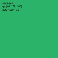 #2CB36A - Eucalyptus Color Image