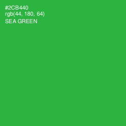 #2CB440 - Sea Green Color Image