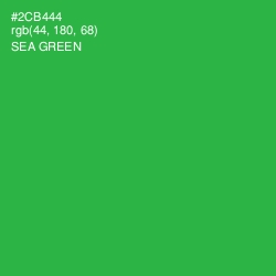 #2CB444 - Sea Green Color Image