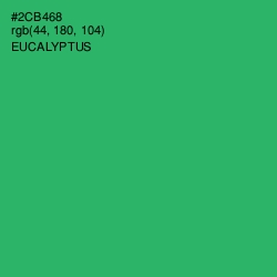 #2CB468 - Eucalyptus Color Image