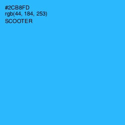 #2CB8FD - Scooter Color Image