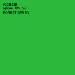 #2CB93B - Forest Green Color Image