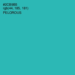 #2CB9B5 - Pelorous Color Image