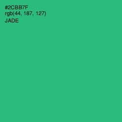 #2CBB7F - Jade Color Image