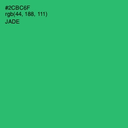 #2CBC6F - Jade Color Image