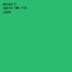 #2CBC71 - Jade Color Image