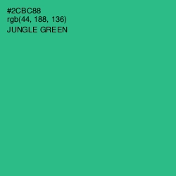 #2CBC88 - Jungle Green Color Image