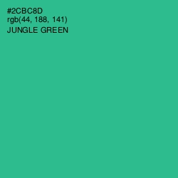 #2CBC8D - Jungle Green Color Image