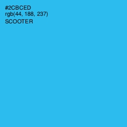 #2CBCED - Scooter Color Image