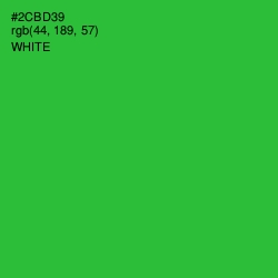 #2CBD39 - Forest Green Color Image