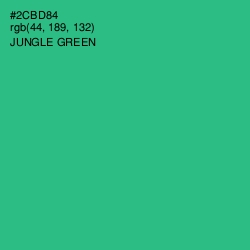 #2CBD84 - Jungle Green Color Image