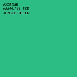 #2CBD85 - Jungle Green Color Image